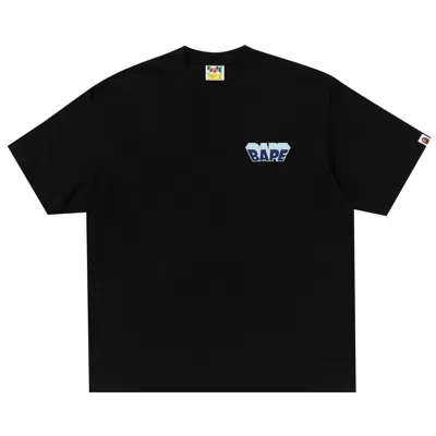 Pre-owned Bape Graffiti Logo Relaxed Fit Tee 'black'