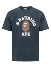 Bape Graphic Front T-shirt Edition In Navy