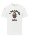 Bape Graphic Front T-shirt In White