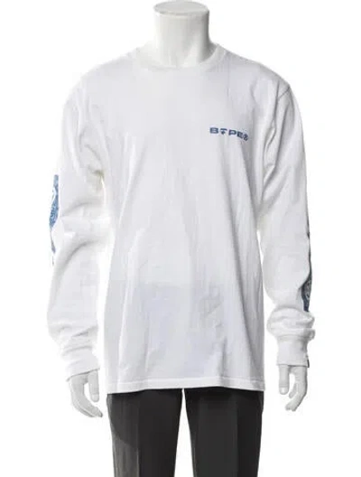 Pre-owned Bape Graphic Print Crew Neck T-shirt In White