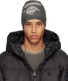 Bape Gray Ape Head Knit Beanie In Gray