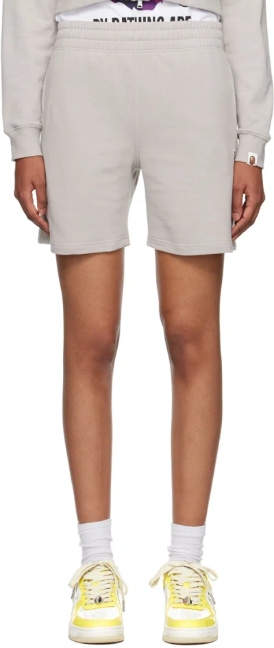 Bape Gray Ape Head One Point Shorts