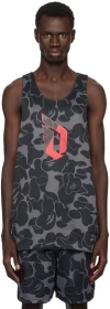 BAPE GRAY REVERSIBLE ADIDAS ORIGINALS EDITION DAME 9 RV J TANK TOP