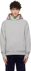 Bape Gray Shark Pullover Hoodie In Gray