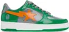 Bape Green & Gray '' Sta #1 Sneakers In Grn-green