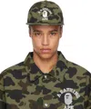 Bape Green Gore-tex Wind Stopper 1st Camo Panel Cap In Grn-green