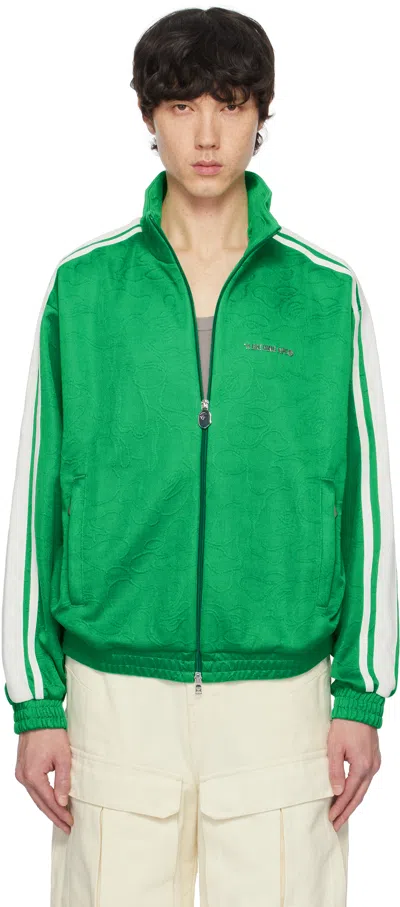 Bape Green Line Camo Logo Relaxed Fit Track Jacket