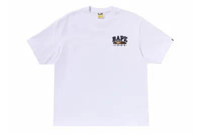 Pre-owned Bape Hand Draw  Relaxed Fit Tee White