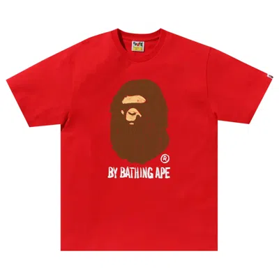 Pre-owned Bape Hand Draw By Bathing Ape Tee 'red'