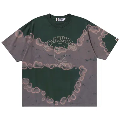 Pre-owned Bape Hand Dye College Relaxed Fit Tee 'green' | Men's Size L
