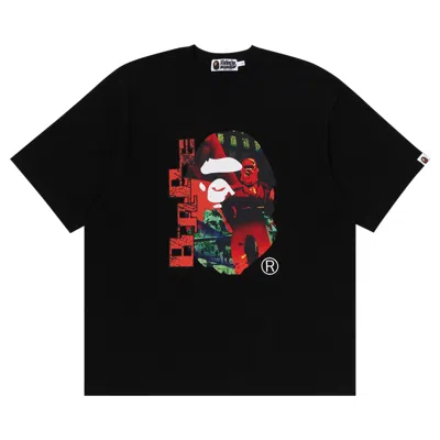 Pre-owned Bape Head Graphic Tee 'black'