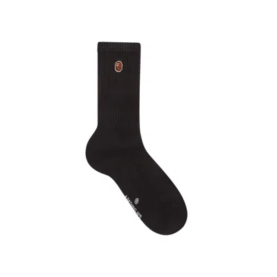 Pre-owned Bape Head One Point Socks 'black' | Men's Size L