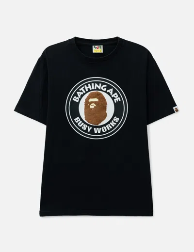 Bape Head With Hair Tee In Black
