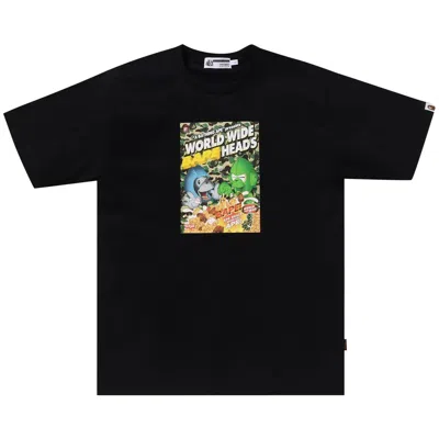 Pre-owned Bape Heads Flyer Tee 'black' | Men's Size L