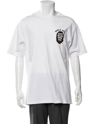 Pre-owned Bape Heads Show 2018 Graphic Print T-shirt In White