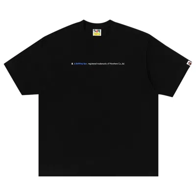 Pre-owned Bape Hightlight Logo Relaxed Fit Tee 'black'