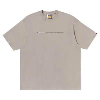 Pre-owned Bape Hightlight Logo Relaxed Fit Tee 'grey' | Men's Size Xxl In Gray