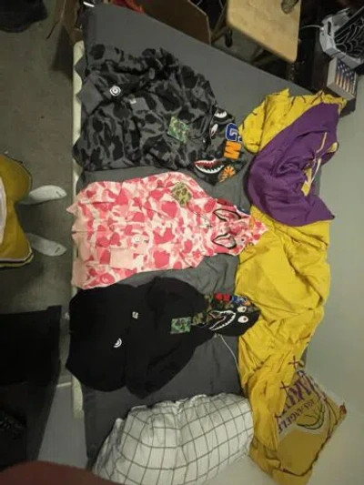 Pre-owned Bape Hoodie Medium Authentic ( 3 Different Colors) In Multicolor