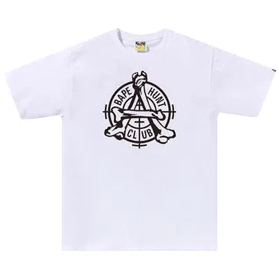 Pre-owned Bape Hunt Club Tee 'white' | Men's Size Xl