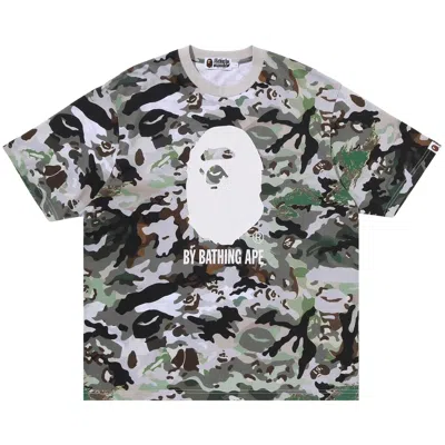 Pre-owned Bape Hybrid Camo By Bathing Ape Relaxed Fit Tee 'olivedrab' | Green | Men's Size L