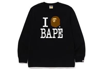 Pre-owned Bape I Love  L/s Tee Black