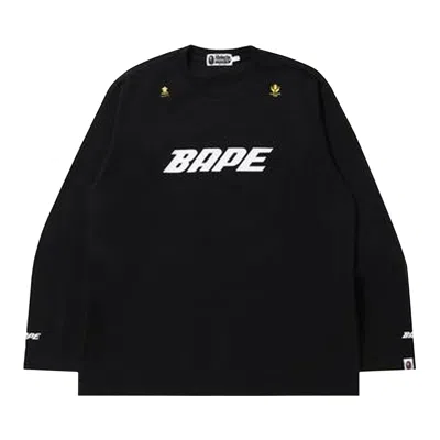 Pre-owned Bape In Transite Long-sleeve Tee 'black' | Men's Size L