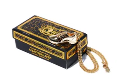Pre-owned Bape Isetan Men's Novelty  Sta Necklace In Gold