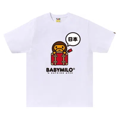 Pre-owned Bape Japan Baby Milo Tee #3 'white' | Men's Size L