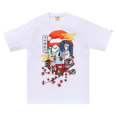 Pre-owned Bape Japan Culture Ape Head Tee 'white'