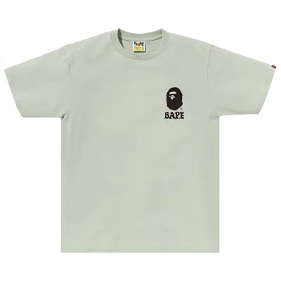 Pre-owned Bape Japan Culture Lettered Tee 'green'