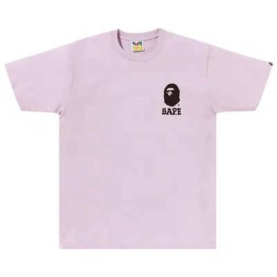 Pre-owned Bape Japan Culture Lettered Tee 'purple'