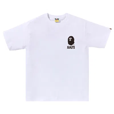 Pre-owned Bape Japan Culture Lettered Tee 'white'