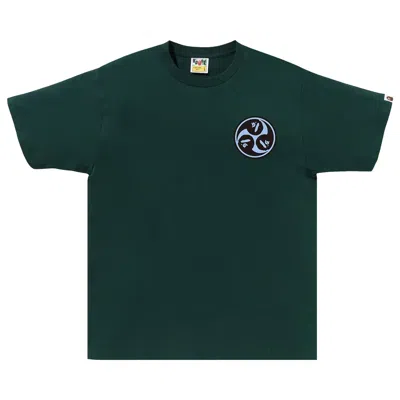 Pre-owned Bape Japan Culture Mitsudomoe Tee 'green'