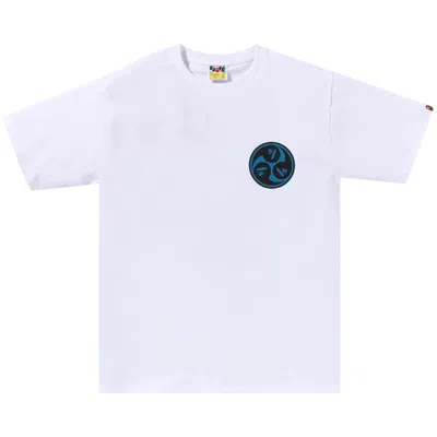 Pre-owned Bape Japan Culture Mitsudomoe Tee 'white'