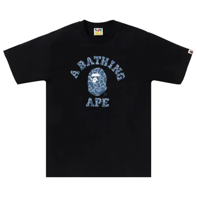 Pre-owned Bape Japanese Cloud Camo College Tee 'black' | Men's Size M