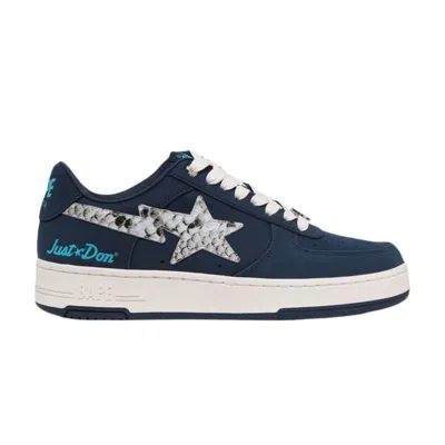 Pre-owned Bape Just Don X Wmns Sta #1 'navy Python' | Blue | Women's Size 4