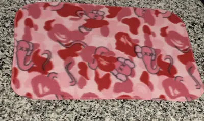 Pre-owned Bape Kaws Camo Mini Blanket In Pink