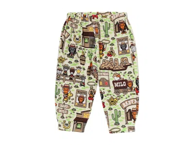 Pre-owned Bape Kids Baby Milo Western Pattern Baby Pants