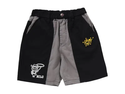 Pre-owned Bape Kids Baby Milo Western Shorts In Black