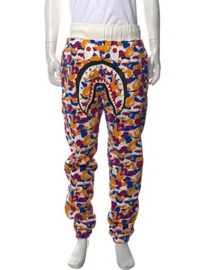 Pre-owned Bape La Store 5th Anniversary Shark Joggers In Multi