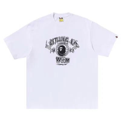 Pre-owned Bape Layered College Relaxed Fit Tee 'white'