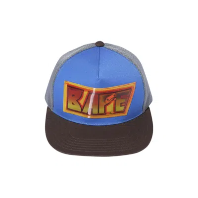 Pre-owned Bape Lenticular Emblem Mesh Cap 'blue'