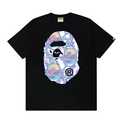 Pre-owned Bape Lightning Tee 'black/blue' | Men's Size M