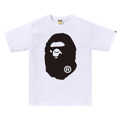 Pre-owned Bape Line Camo Big Ape Head Tee 'white' | Men's Size Xl
