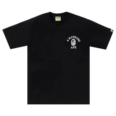 Pre-owned Bape Liquid Camo College Ats Tee 'black'