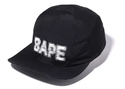 Pre-owned Bape Logo Jet Cap In Black