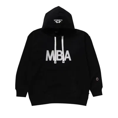 Pre-owned Bape Logo Pullover Hoodie 'black'