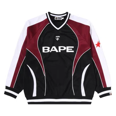 Pre-owned Bape Logo Warm Up Relaxed Fit Long-sleeve Tee 'black' | Men's Size L