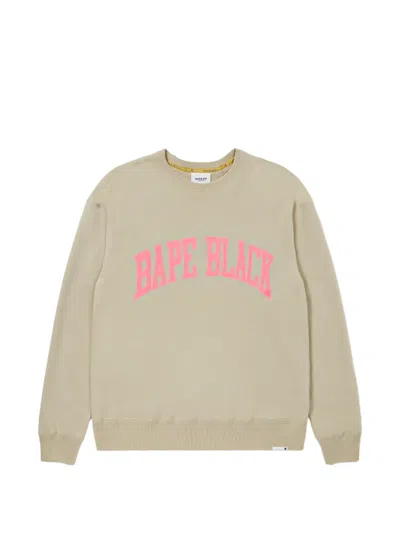 Bape Logo-print Sweater In Neutral
