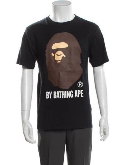 Pre-owned Bape Lukewarm Water Ape Head Graphic Print T-shirt In Black